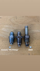 1989-1998 Nissan 240SX Power Steering Fitting Return Side M16x1.5 to AN-6